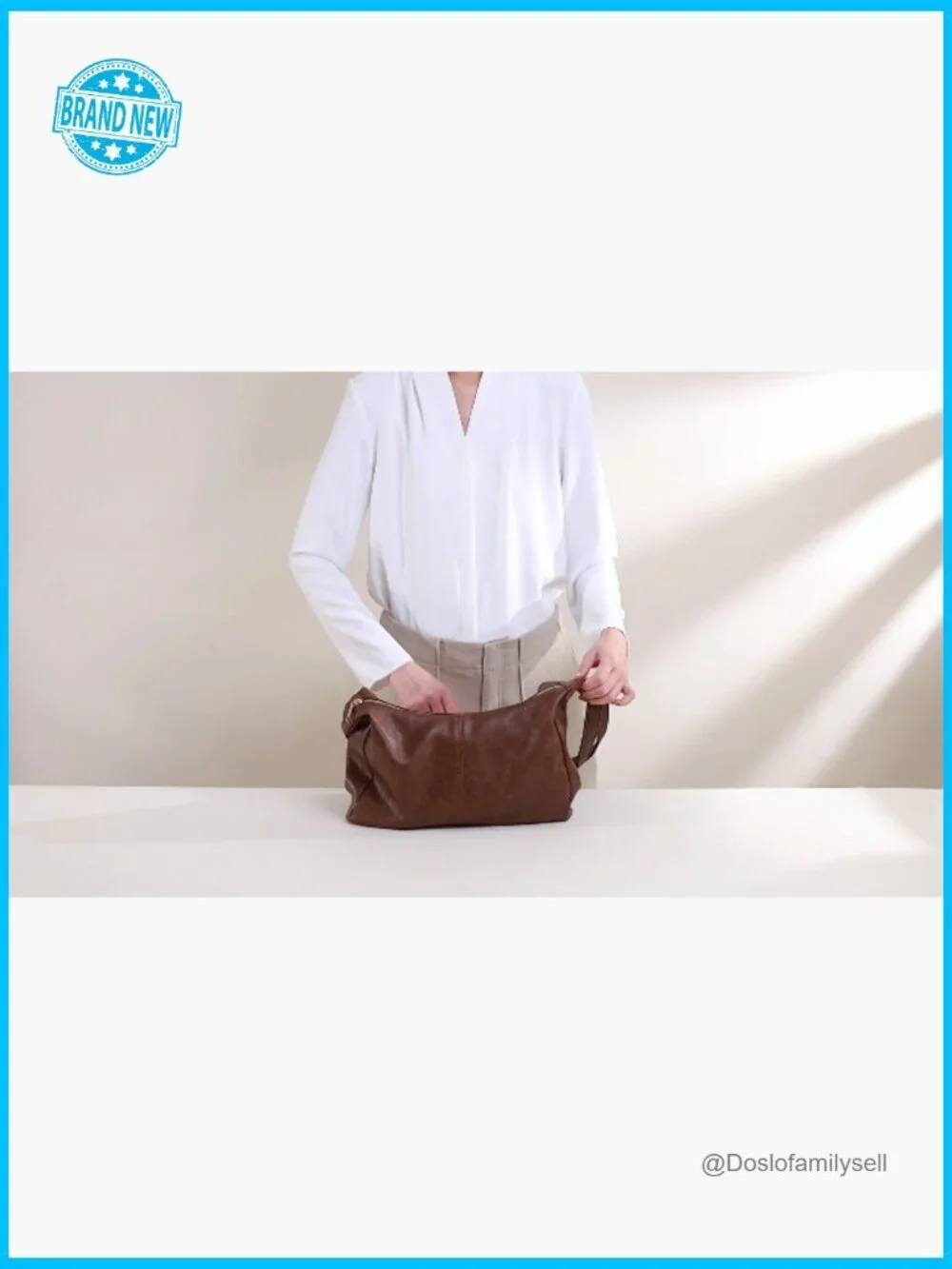 Retro Vegan Leather Slouchy Hobo Bag Shoulder Crossbody Large Tote Purse